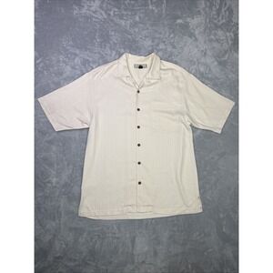 TOMMY BAHAMA TROPIC ISLES SILK CAMP SHIRT Men's Sz M